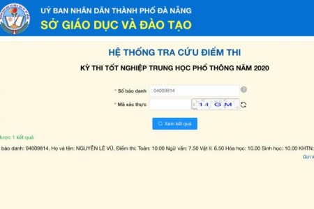 Thí sinh Đà Nẵng đạt 30 điểm khối B, soán ngôi thủ khoa toàn quốc