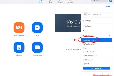 Cách đổi tên, đổi ảnh, đổi mật khẩu trên phần mềm Zoom