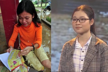 Cô bé khóc nức nở vì sách vở ướt nhẹp sau 10 năm: Ra dáng thiếu nữ xinh đẹp, trở thành sinh viên trường y