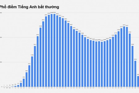 Bộ GD&ĐT lý giải phổ điểm Tiếng Anh có 2 đỉnh