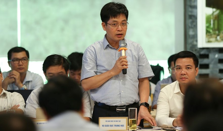 PGS.TS Nguyễn Xuân Thành phát biểu tại hội nghị giám đốc sở GD&ĐT năm 2020.