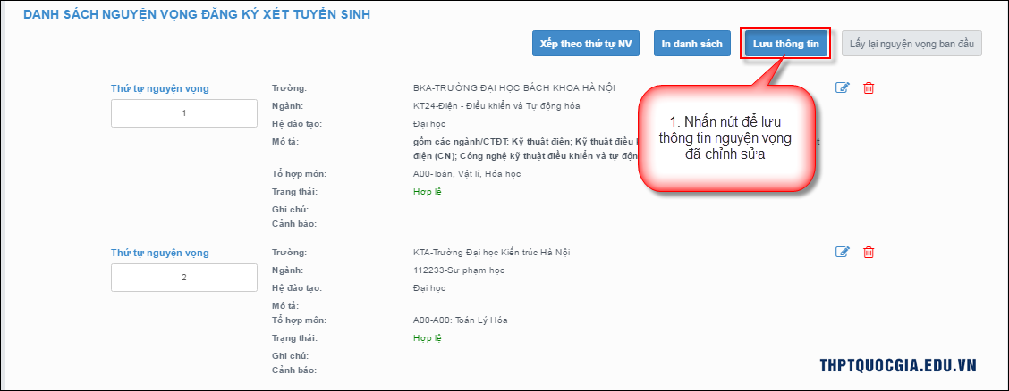 hd thay doi nv online 1 thptquocgia