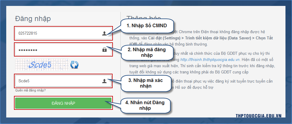 hd thay doi nv online 1 thptquocgia