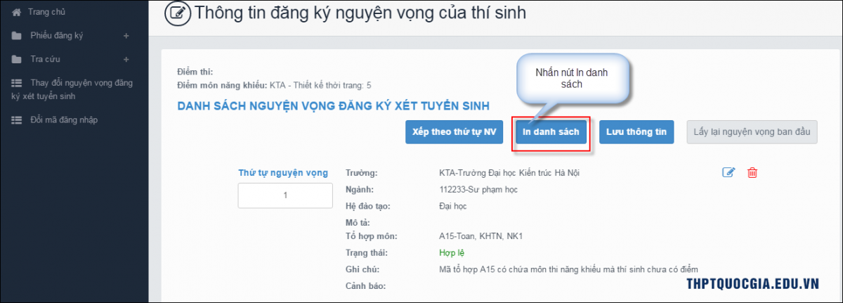 hd thay doi nv online 1 thptquocgia