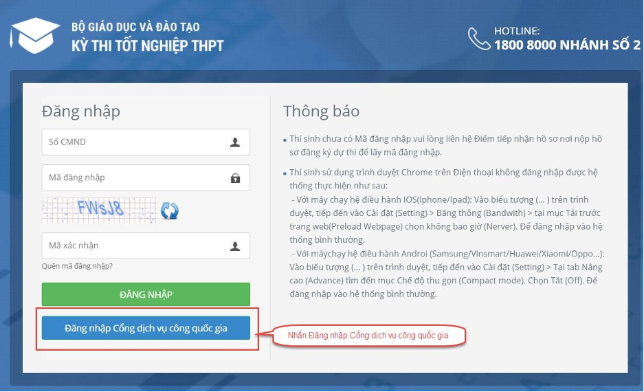 Hướng dẫn đăng ký dự thi tốt nghiệp THPT 2022 trực tuyến