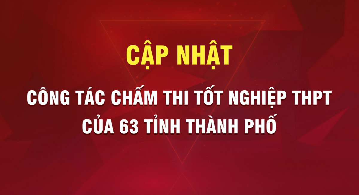 Cập nhật Công tác chấm thi tốt nghiệp THPT 2022 của 63 tỉnh thành
