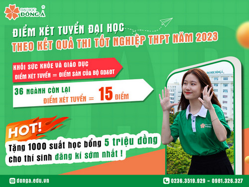 Diem nhan ho so xet tuyen Dai hoc Dong A nam 2023