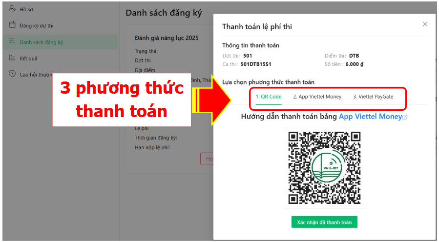 Hướng dẫn đăng ký HSA - Kỳ thi đánh giá năng lực ĐHQG Hà Nội